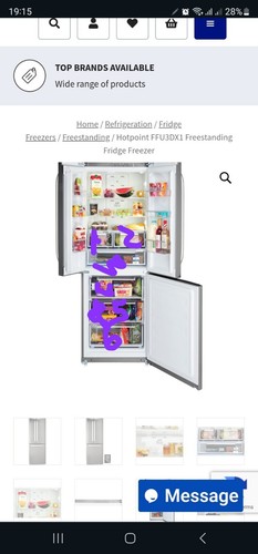 Hotpoint fridge freezer - fridge,